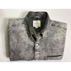 American Eagle Acid Washed Denim Shirt